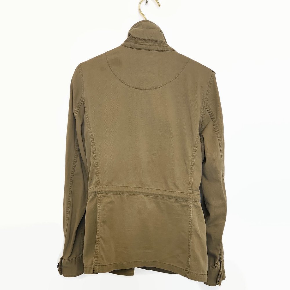 New Haven Supply Chino Jacket XS Tan Twill Cargo Pockets Cinch Waist - Picture 7 of 13
